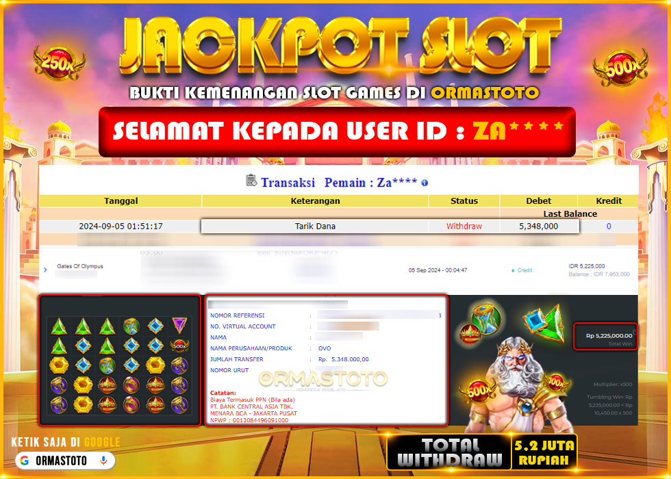 ORMASTOTO MEMBERIKAN JACKPOT KEPADA MEMBER BARU MODAL HANYA 50RB SAJA