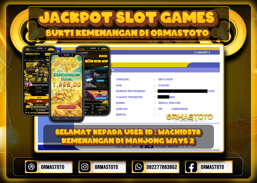 KEMENANGAN DI MAHJONG WAYS 2 MEMBER ORMASTOTO